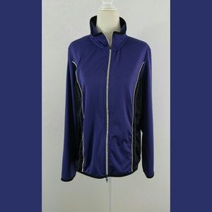 Coldwater Creek Womes Athletic Jacket Dual Zipper